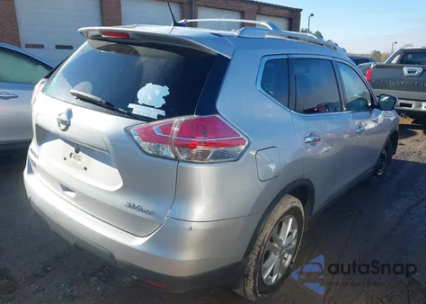 2016 Nissan Rogue Sv z USA, uszkodzony, nr VIN KNMAT2MV3GP593772
